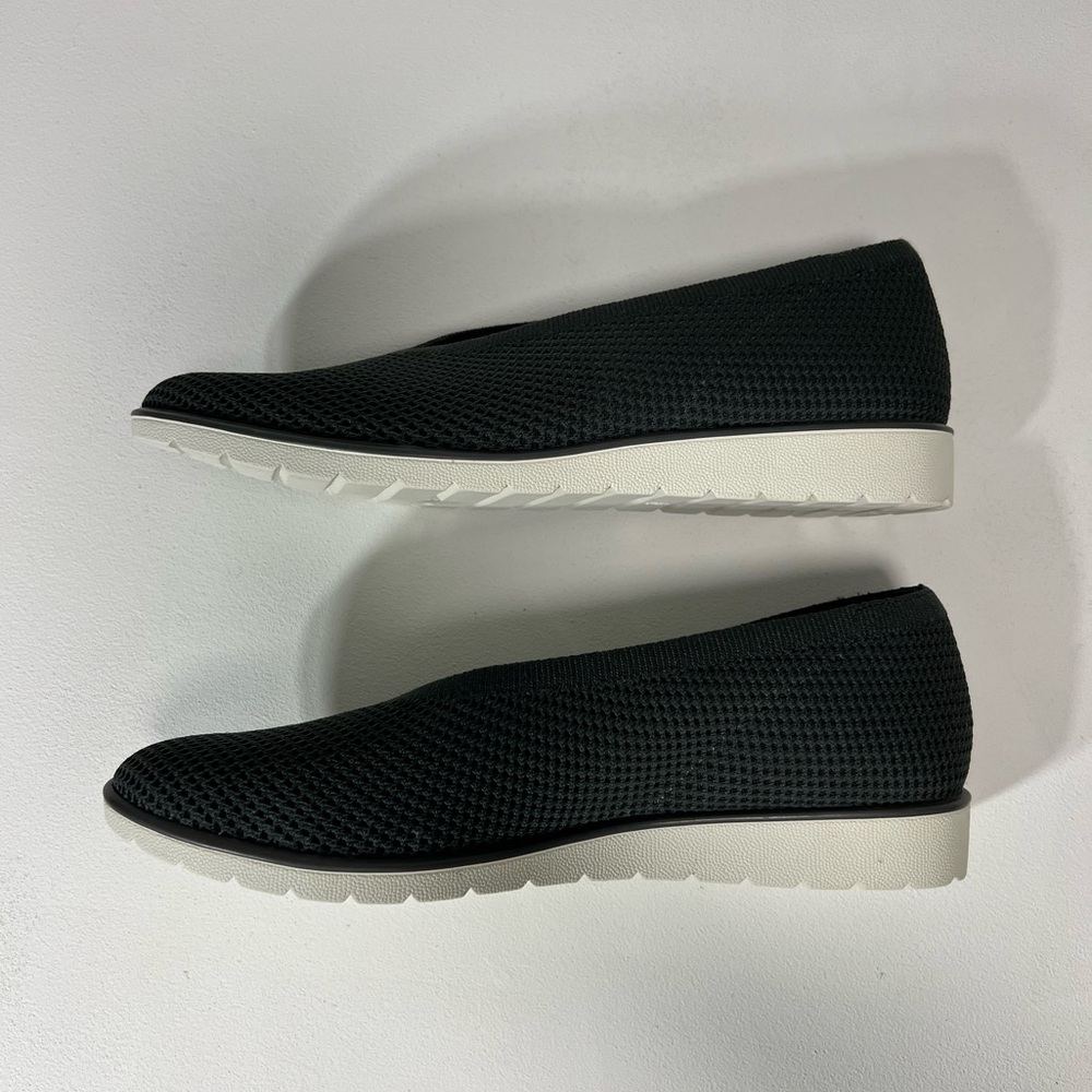 Eileen Fisher The Heaven Stretch Wedge Slip-On Shoes Flats Graphite Weaved 9.5 - Picture 8 of 13
